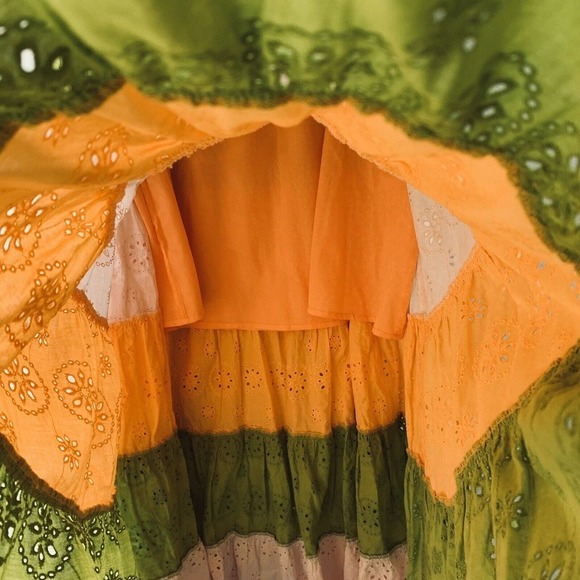 Anthropologie Hutch Fantine Maxi Skirt Womens Size Large $158 Boho Eyelet Summer - Picture 9 of 15